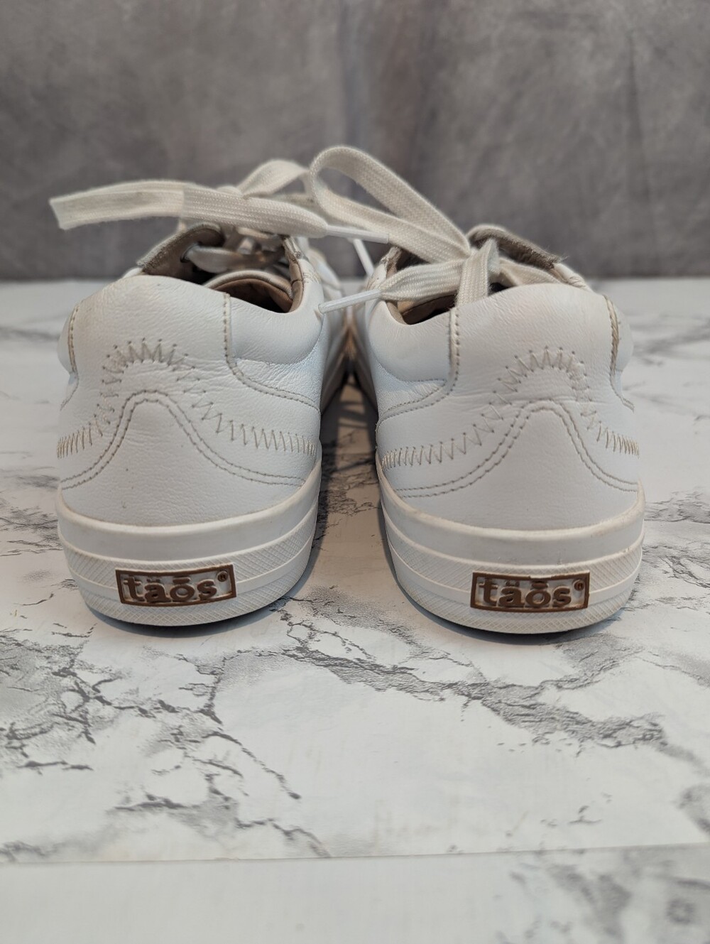 Taos Plim Soul Lux White Leather Comfort Sneakers Size 9 - Picture 10 of 14